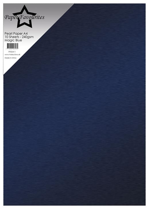 Paper Favourites  Pearl Paper Magic blue A4 2 sidet 240g